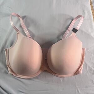 Curvy Couture 44G Tulip Smooth T Shirt Bra Blushing Rose Full Coverage Underwire